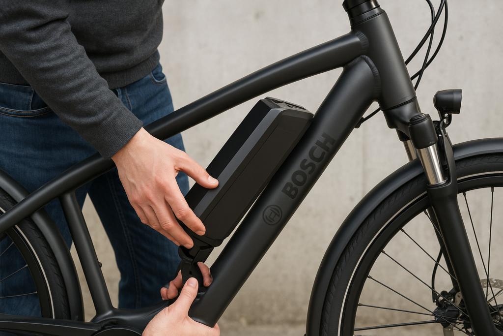 Comment enlever la batterie d’un vélo électrique Bosch ?